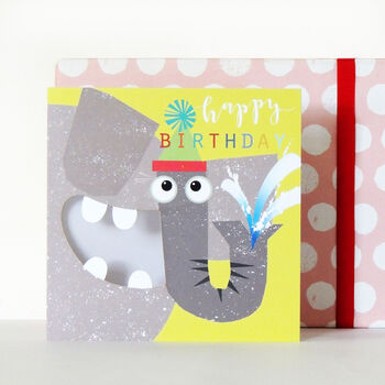 Laser Cut Elephant Birthday Card, 5 of 5
