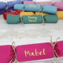 Sustainable Fabric Christmas Cracker Personalised Name, thumbnail 1 of 8