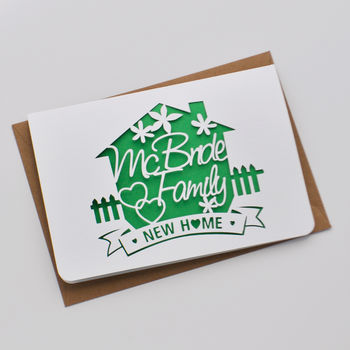 New Home Papercut Card, 3 of 7