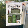 90 Years Of Gardening 90th Birthday Gift Tea Towel, thumbnail 4 of 7