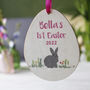 First Easter Rabbit Hanging Decoration And Card, thumbnail 2 of 7