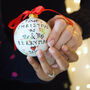 Personalised First Christmas As Mr And Mrs Bauble, thumbnail 3 of 12