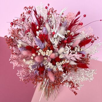 Colourful Pastel Dried Flower Bouquet, 3 of 5