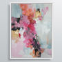 'Rosa Ellie' Framed Giclée Abstract Canvas Print Art, thumbnail 3 of 7