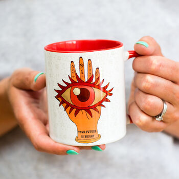 Your Future Is Bright Positivity Slogan Ceramic Mug, 5 of 7