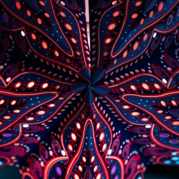 Red And Blue Star Lantern, 2 of 5