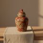 Chinoiserie Ginger Jar Nistelrode Red Gold Porcelain, thumbnail 6 of 7