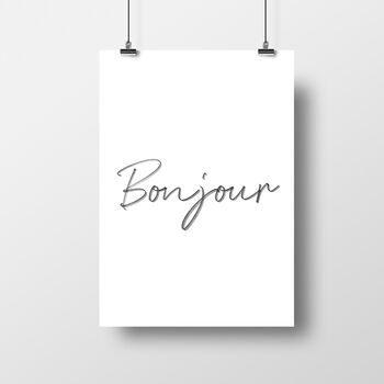 'Bonjour' Print, 2 of 2