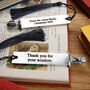 Personalised Wise Owl Pewter Bookmark Teachers Gift, thumbnail 2 of 8