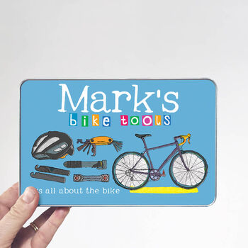 Personalised Cycling Metal Tin, 2 of 3