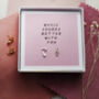 'Music Sounds Better With You' Quote Stud Earrings, thumbnail 3 of 5