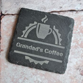 Personalised Coffee Slate Coaster, 2 of 2