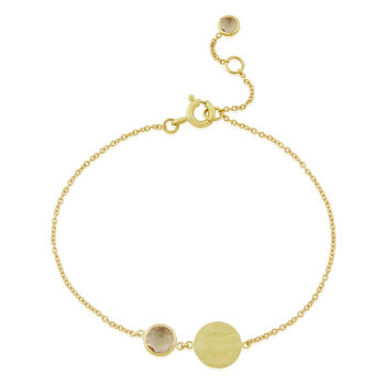Bali Personalised Solid Gold And Birthstone Bracelet, 11 of 12