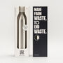 Circular And Co 1 L Stainless Steel Water Bottle Pebble White, thumbnail 2 of 6