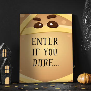 Mummy Halloween Selfie Frame And Sign, 2 of 6