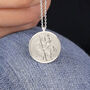 Personalised Sterling Silver St Christopher Necklace, thumbnail 2 of 11