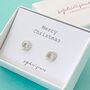 Sterling Silver Christmas Friendship Knot Earrings, thumbnail 1 of 3
