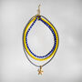 Blue Yellow Bead And Starfish Necklace Set Of Three, thumbnail 1 of 3