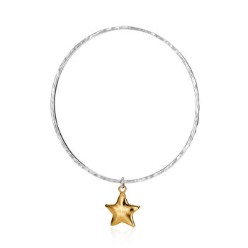 Personalised Star Charm Bangle, 2 of 10