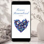 Personalised Animated Forget Me Not Butterfly Heart Memorial E Card, thumbnail 1 of 2