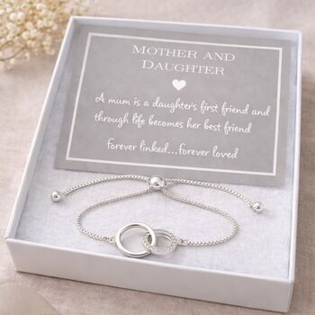 Mother And Daughter Links Drawstring Bracelet, 6 of 7