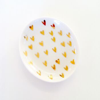 Hearts Porcelain Trinket Dish, 6 of 6