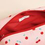 Cherry Print Make Up Bag, thumbnail 2 of 3