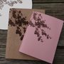 Personalised Leather Diaries Japanese Blossom Engraving, thumbnail 5 of 5