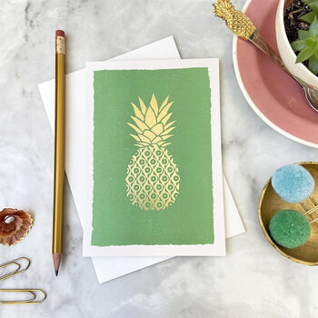 Pineapple Luxury Box Set Of Eight Note Cards, 5 of 10