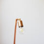 Industrial Copper Table Lamp – Handmade Pipe Desk Light, thumbnail 4 of 7
