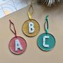 Initial Christmas Decoration Tree Decoration Initial Ornament, thumbnail 1 of 7