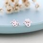 Sterling Silver Mismatched Baby Goat And Sheep Stud Earrings, thumbnail 7 of 12