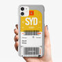 Personalised Sydney Ticket Name Phone Case, thumbnail 1 of 6