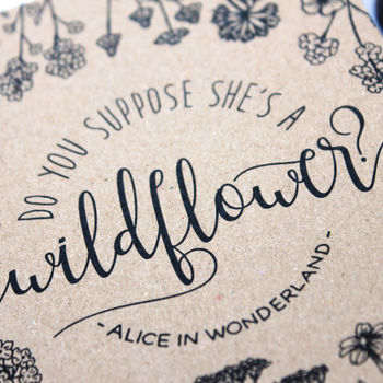 Alice In Wonderland 'Wildflower' Notebook, 4 of 5