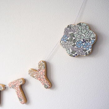 Personalised Clay Flower Name Garland, 5 of 9