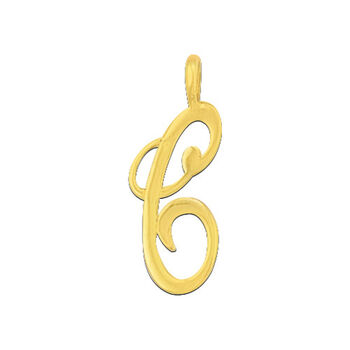 Elegant Flourish 9 K Solid Gold Pendant, 5 of 12