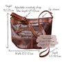 Leather Crossbody Messenger Bag, Distressed Brown, thumbnail 6 of 6