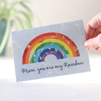 Personalised Rainbow Mother's Day Card, 2 of 3