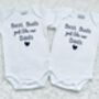 Best Buds Just Like Our Dads Baby Vests, thumbnail 8 of 8