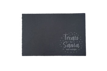 Treats For Santa Slate Cheeseboard In Gift Box, 3 of 3