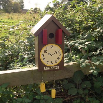 Personalised Cuckoo Clock Bird Box, 7 of 10