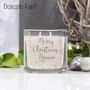 Merry Christmas Scented Square Candle For Family, thumbnail 9 of 12