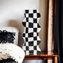 Checkerboard Wavy Ceramic Vase, thumbnail 3 of 3