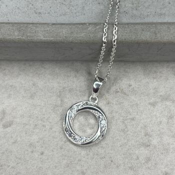 925 Sterling Silver Hope Halo Jewellery Set, 6 of 11