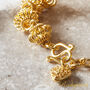 Filigree Heart Charm Ball Gold And Silver Bracelet, thumbnail 8 of 9