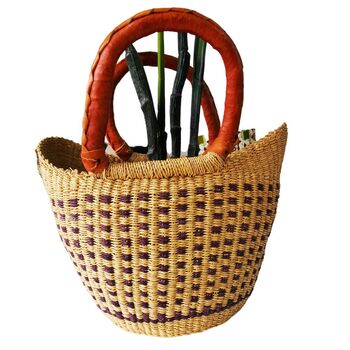 Handwoven Market Basket, 6 of 8