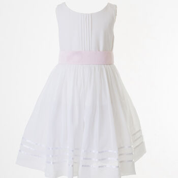 Chiffon Flower Girl Child Dress With Sash 30 Colours, 7 of 8