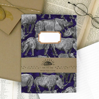 Crash Of Rhinos Lined And Plain Notebook Set, 6 of 8