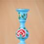 Large Hand Painted Kashmiri Candlestick, thumbnail 4 of 5
