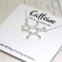 Caffeine Molecule Necklace, thumbnail 6 of 7